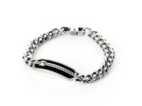 Bracciale 4US: Cesare Paciotti Uomo San Valentino 14 in Acciaio Peridoto 4UBR0905